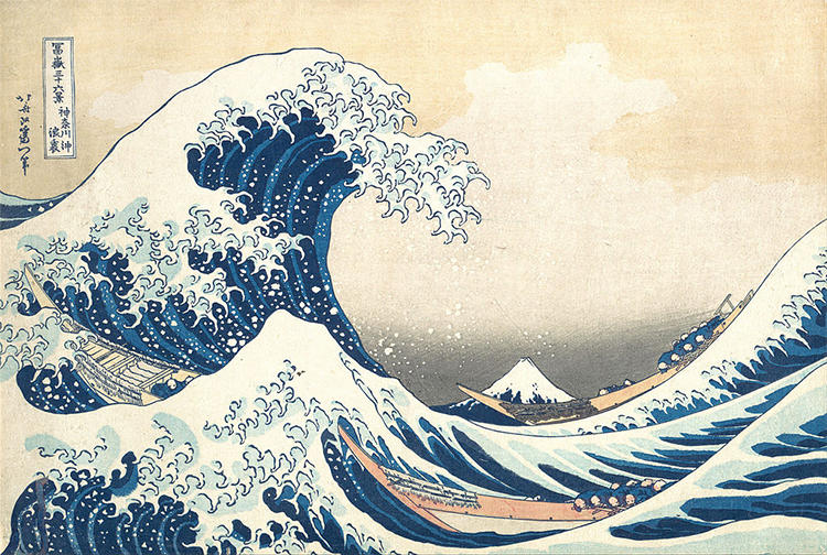 Tsunami by Hokusai