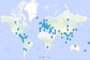 worldwide membership map