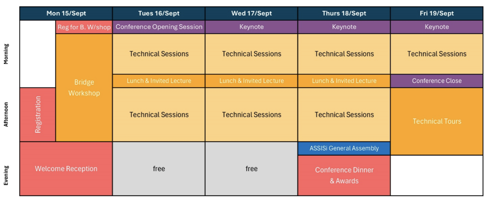 schedule at a glance